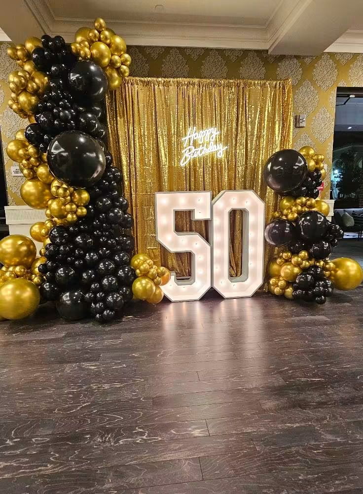 Pastel balloon event installation